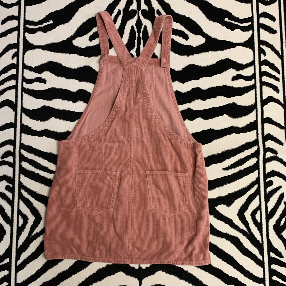 Forever 21 Corduroy Overall Dress Pink Pinafore Size 2X - Picture 3 of 7